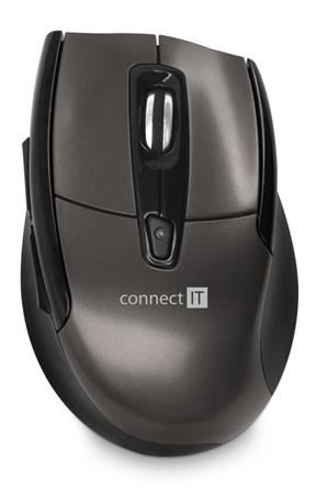 CONNECT IT Bezdrátová laserová myš, USB 2,4GHz (+ 2x AAA baterie zdarma)