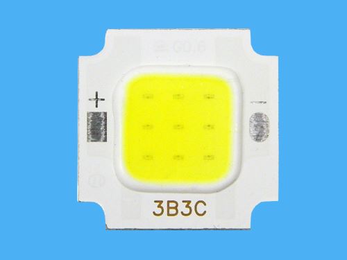 LED ČIP10W - 12V tenké provedení / LED dioda COB 10W / LEDCOB10W / LED CHIP 10W studená bí