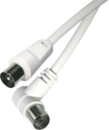 Anténní koaxiální kabel stíněný 7,5m - úhlová vidlice SD3107