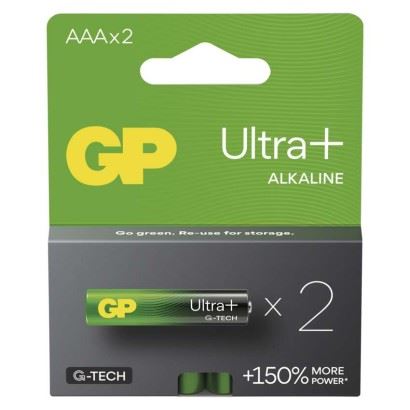 Alkalická baterie GP Ultra Plus AAA (LR03), B03112
