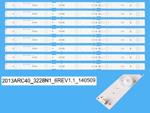 LED podsvit 428mm sada celkem 8 pásků / DLED Backlight 428mm - 5 D-LED, Grundig 7595518786