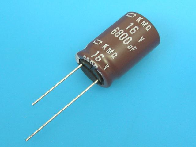 6800uF/16V - 105°C Nippon KMQ kondenzátor elektr