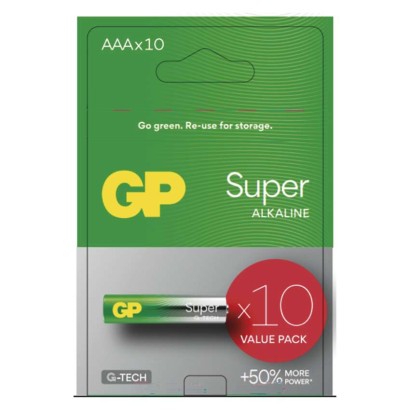 Alkalická baterie GP Super AAA (LR03), 1013121001