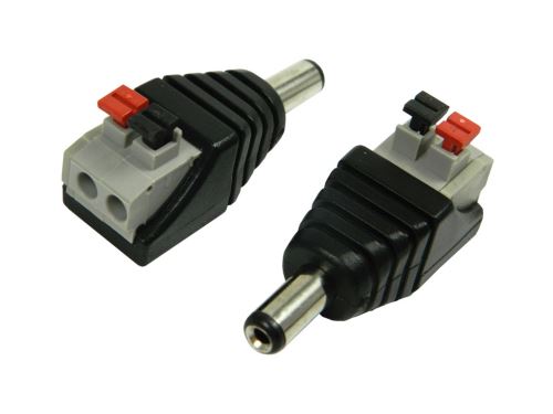 Konektor napájecí 5.5 x 2.1mm samec - svorkovnice PC2.1-M-STB