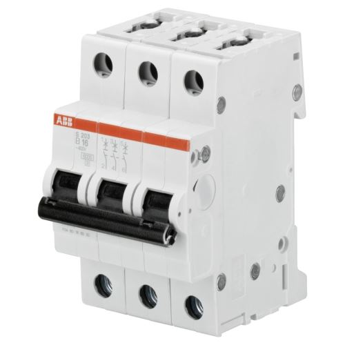 ABB JISTIČ S203-B16 3P 16A B 6KA