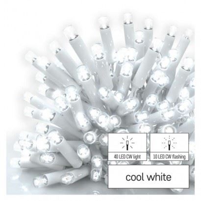 Profi LED spojovací řetěz blikající bílý – rampouchy, 3 m, venkovní, studená bílá D2CC04