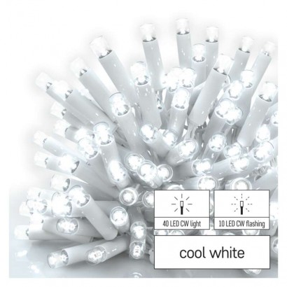 Profi LED spojovací řetěz blikající bílý – rampouchy, 3 m, venkovní, studená bílá, 1550022009