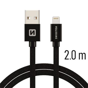 SWISSTEN DATA CABLE USB / LIGHTNING TEXTILE 2,0M B