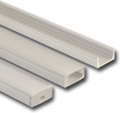 MCLED PROFIL AL PŘIS.NÍZKÝ, PMMA MATNÝ DIFUZOR, 17,2X8MM, D=2M, ML-761.002.43.2