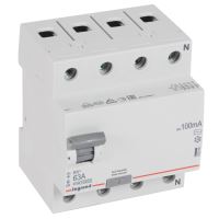 LEG RX3 402068 CHRÁNIČ 4P 63A 100MA AC LEG RX3 402068 CHRÁNIČ 4P 63A 100MA AC