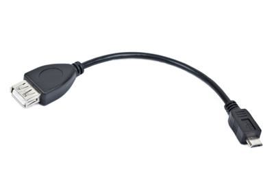 Kabel GEMBIRD USB AF/micro BM, OTG, 15cm, pro tablety a smartphone