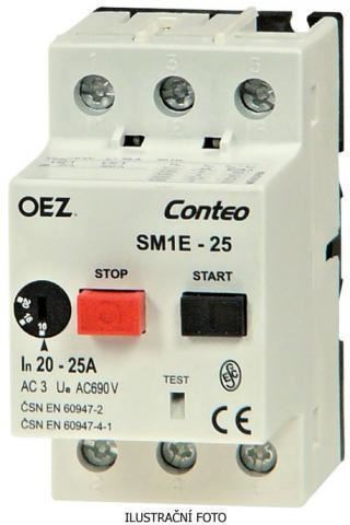 OEZ SPOUŠTĚČ MOTOR SM1E-4-IP55 2,5-4A VE SKŘÍNI 39313