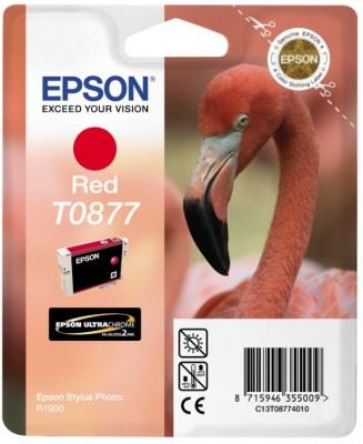 EPSON cartridge T0877 red (plameňák)