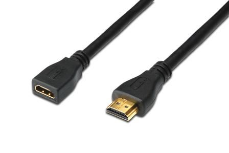 Digitus HDMI High Speed s Ethernetem prodlužovací kabel, typ A, M / F, 2,0 m,  HDMI 1.4, U