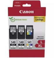 Canon cartridge PG-540Lx2/CL-541XL Multipack / 2x Black + 1 Color /2x21ml + 1x15ml 5224B017 Canon cartridge PG-540Lx2/CL-541XL Multipack / 2x Black + 1 Color /2x21ml + 1x15ml 5224B017