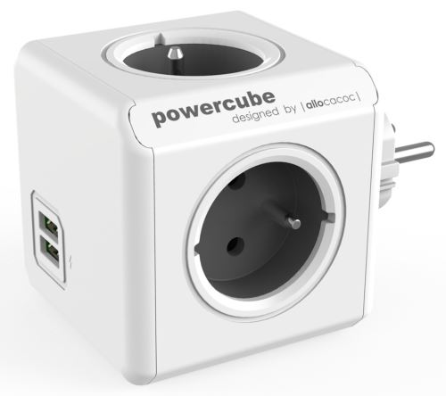 ALL POWERCUBE ORIGINAL USB (GREY) DO ZÁSUVKY+2XUSB (NAHRAZENO 83449004)