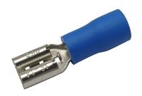 Zdířka faston 4.8mm, vodič 1.5-2.5mm  modrá (1)
