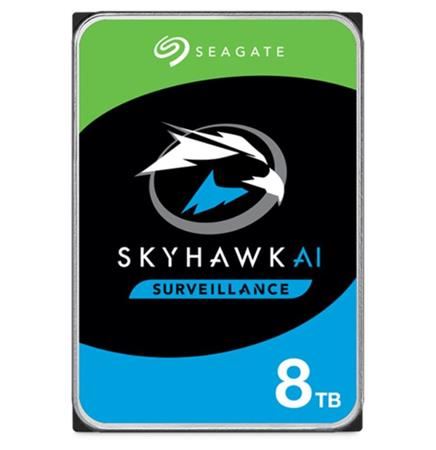 Seagate SkyHawk AI HDD, 8TB, SATAIII, 256MB cache, 7.200RPM