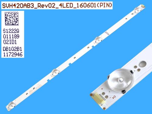 LED podsvit 403mm, 4LED / LED Backlight 404mm - 4DLED, SVH420AB3_Rev02_4LED_160601 / 3PC64