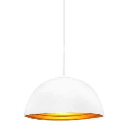 AZZARDO SVÍTIDLO MODENA 1X60W E27 FB6838-40-WH-GO ZÁVĚS. BÍLÁ/ZLATÁ AZ1397