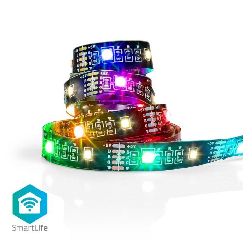 LED pásek SmartLife  Bluetooth®  RGB / teplá Bílá 2.00 m  IP20 Android™ / IOS Nedis BTLS20