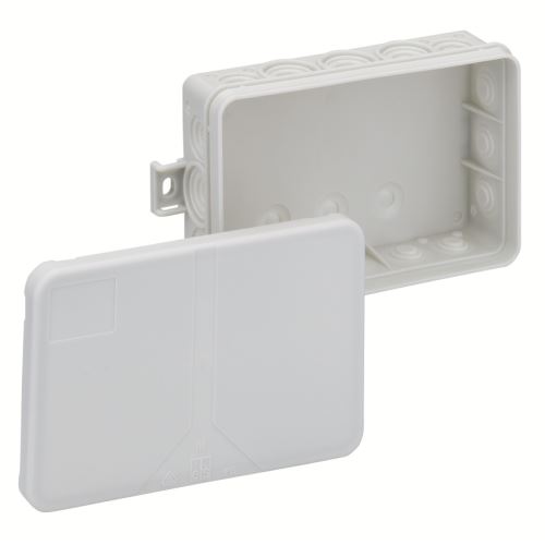 SPE I 16 - L KRABICE NA OM. PRÁZDNÁ 130X85X37MM IP55 ŠEDÁ S ÚCHYTY 33391601