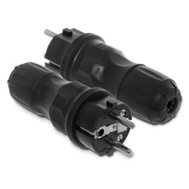 DAMIJA VIDLICE WT-54 EXTREM 2P+Z, 16A UNI SCHUKO HERMETICKÁ IP54 ČERNÁ/ČERNÁ 208087