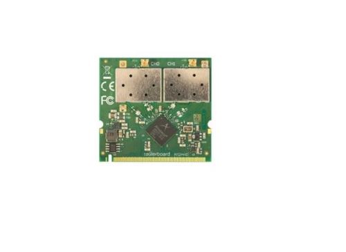 MikroTik RouterBOARD R52HnD, 802.11a/b/g/n High Power Dual Band MiniPCI karta s MMCX konek