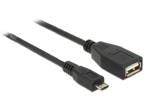 Delock kabel USB micro-B samec > USB 2.0-A samice OTG 50 cm