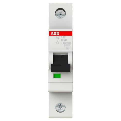 ABB JISTIČ S201-C20 1P 20A C 6KA