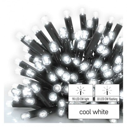 Profi LED spojovací řetěz problikávající, 10 m, venkovní i vnitřní, studená bílá, 1550022002