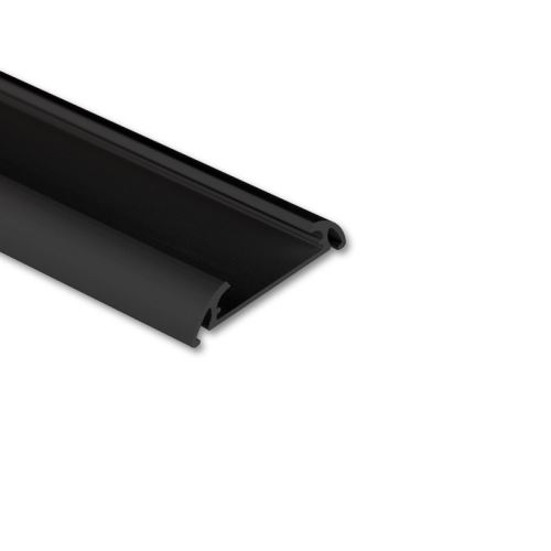 MCLED PROFIL AL PŘIS. PX2 40X9MM BEZ DIFUZORU ČERNÝ 2M ML-761.405.86.2