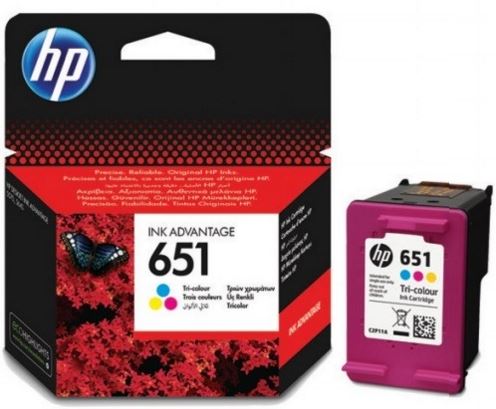 HP C2P11AE Ink Cart No. 651 pro DJ 5645, 5575, 300 stran, Tri-color