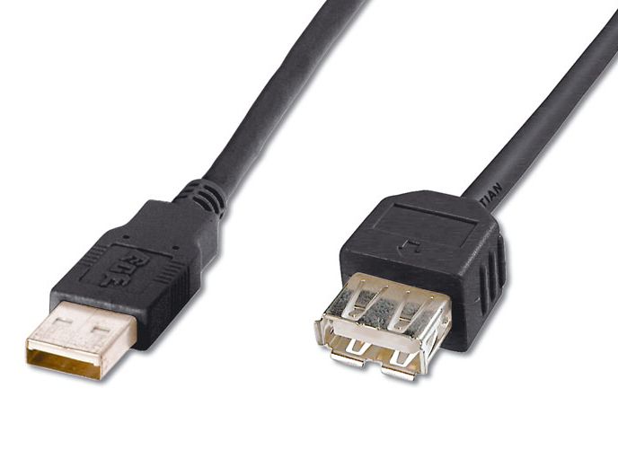 PremiumCord USB 2.0 kabel prodlužovací, A-A, 20cm