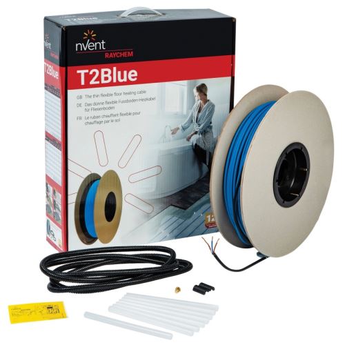 RAYCHEM KABEL TOPNÝ DVOUŽILOVÝ R-BL-A-180M/T0/SD, T2BLUE 10W/M 1800W STUD.KONEC BEZ TERMOS