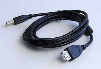 GEMBIRD Kabel USB A-A 1,8m 2.0 prodlužovací HQ s ferritovým jádrem
