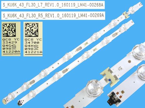 LED podsvit 843mm sada Samsung BN96-41220A + BN96-41221A / LED Backlight 843mm - 12 D-LED 