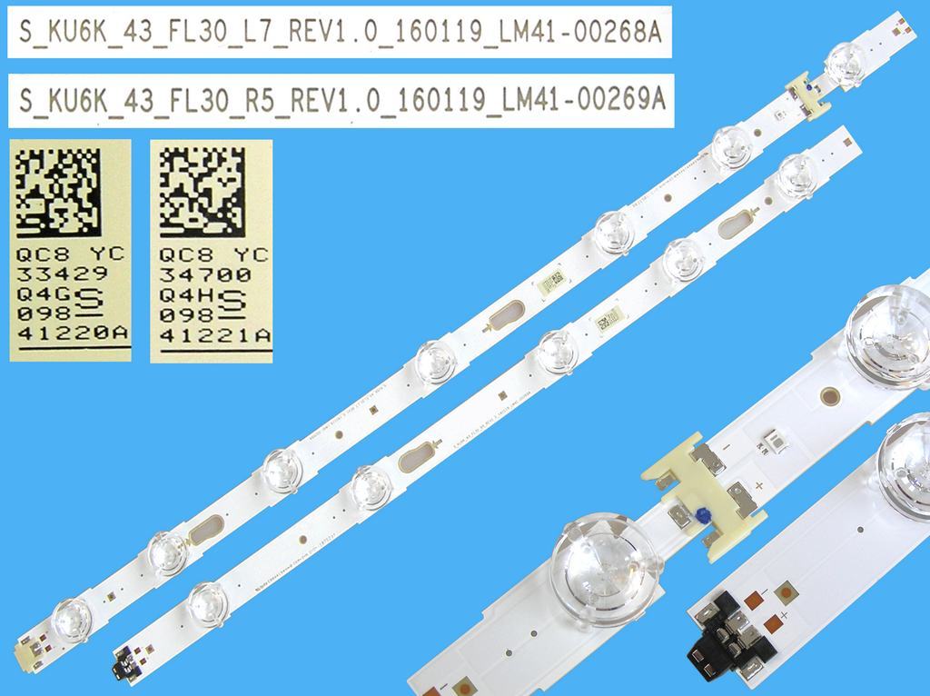 LED podsvit 843mm sada Samsung BN96-41220A + BN96-