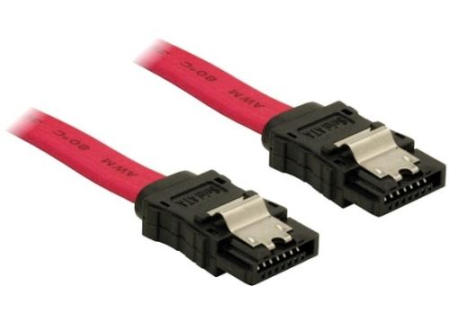 Delock Kabel HDD SATA 70 cm přímý, červený