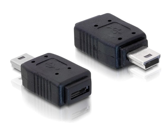 Delock redukce USB mini samec na USB micro B samic