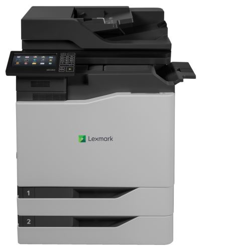 Lexmark CX820dtfe color laser MFP, 50/50ppm, síť, duplex, dotykový LCD, DADF, fax, HDD + 2