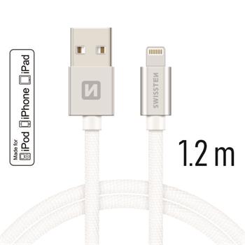 SWISSTEN DATA CABLE USB / LIGHTNING MFi TEXTILE 1,