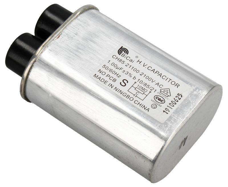 MW Kondenzátor do mikrovlnné trouby - vysokonapěťový kondenzátor 1,00uF / 2100V