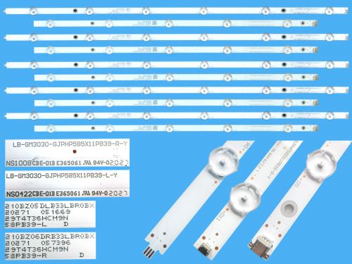 LED podsvit sada Philips celkem 10 pásků GJPHP585X11PB39  / LED Backlight 1170mm - 11 D-LE