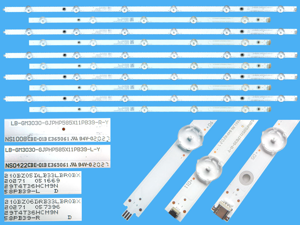 LED podsvit sada Philips celkem 10 pásků GJPHP585X