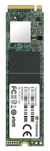 TRANSCEND MTE110S 512GB SSD disk M.2 2280, PCIe Gen3 x4 NVMe 1.3 (3D TLC), 1700MB/s R, 900