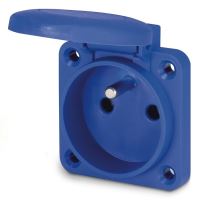 SCAME ZÁSUVKA VESTAVNÁ DOMOVNÍ 2P+E 16A 250 V IP54 570.2591