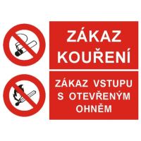 STRO.M SAMOLEPKA ZÁKAZ KOUŘENÍ A VSTUPU S OTEVŘENÝM OHŇEM A4 STM STRO.M SAMOLEPKA ZÁKAZ KOUŘENÍ A VSTUPU S OTEVŘENÝM OHŇEM A4 STM