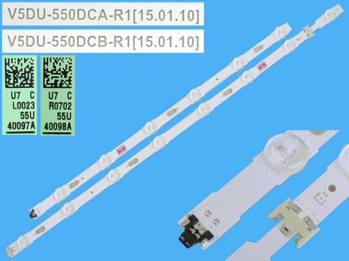 LED podsvit 1422mm sada Samsung SVC700A28 celkem 10 pásků / LED Backlight Array BN96-50489
