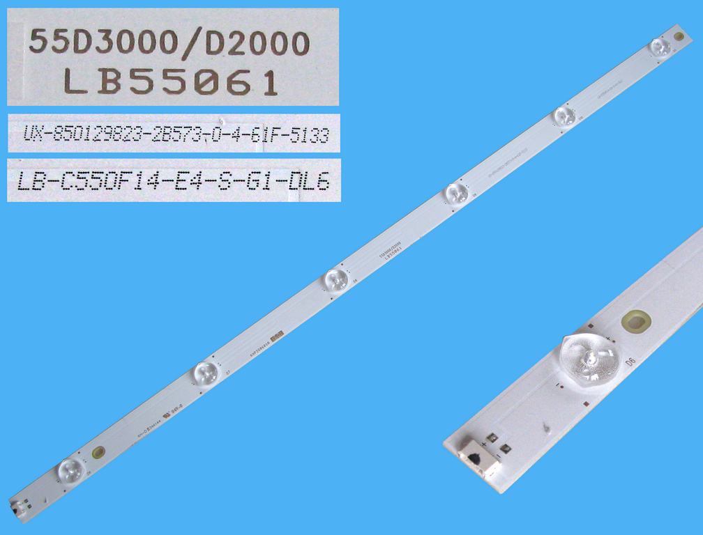 LED podsvit 597mm, 6LED / LED Backlight 597mm - 6 D-LED, LB55061, UX-850129823-2B573